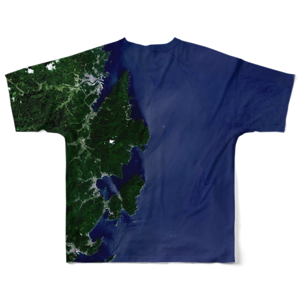 WEAR YOU AREの岩手県 宮古市 フルグラフィックTシャツの背面