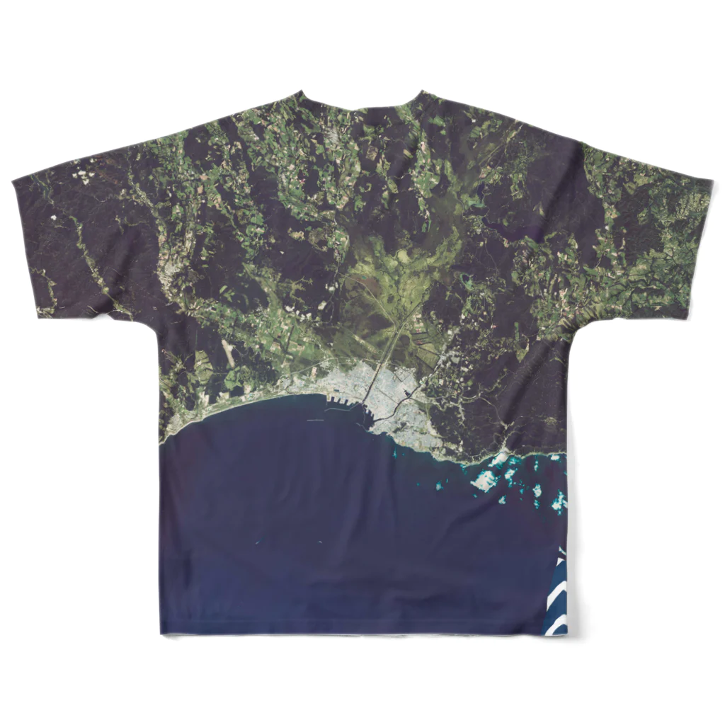 WEAR YOU AREの北海道 釧路市 フルグラフィックTシャツの背面