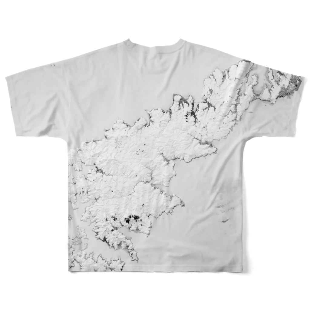 WEAR YOU AREの鹿児島県 大島郡 フルグラフィックTシャツの背面