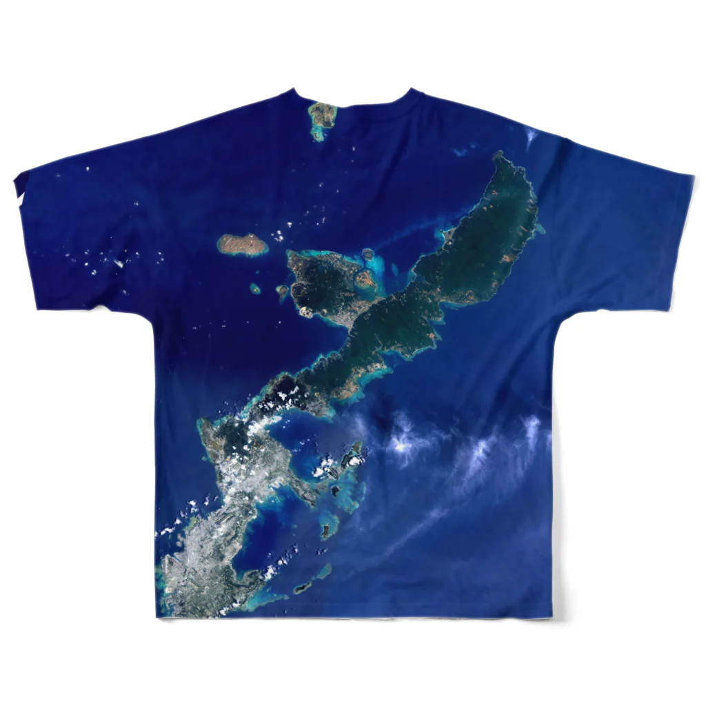 WEAR YOU AREの沖縄県 国頭郡 フルグラフィックTシャツの背面