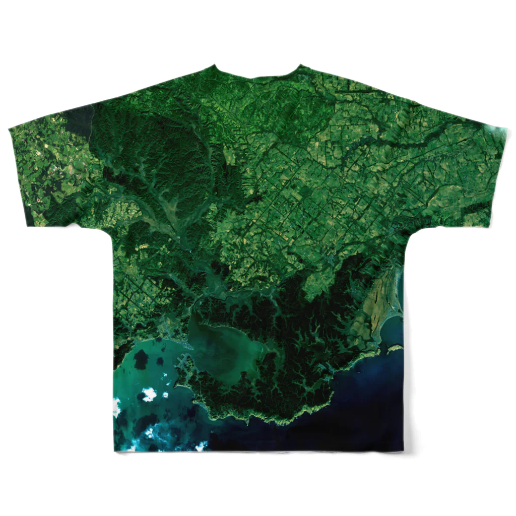 WEAR YOU AREの北海道 厚岸郡 フルグラフィックTシャツの背面