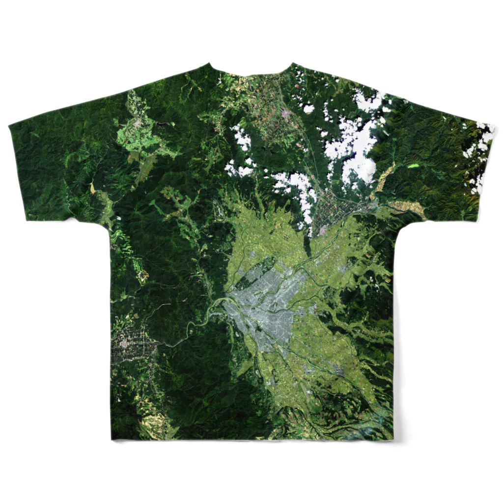 WEAR YOU AREの北海道 上川郡 All-Over Print T-Shirt :back