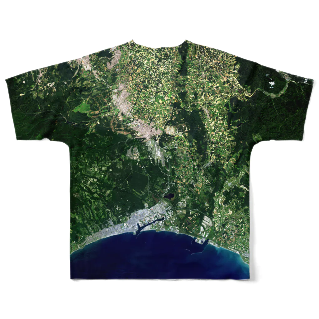 WEAR YOU AREの北海道 千歳市 Tシャツ 両面 All-Over Print T-Shirt :back