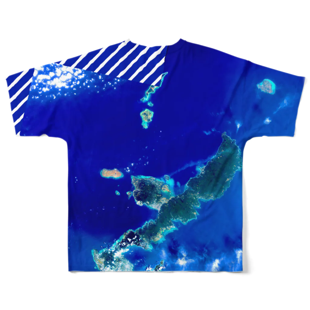 WEAR YOU AREの沖縄県 島尻郡 Tシャツ 両面 All-Over Print T-Shirt :back