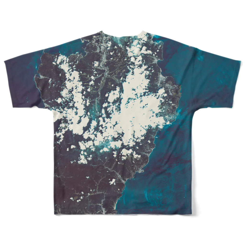 WEAR YOU AREの静岡県 伊豆市 Tシャツ 両面 All-Over Print T-Shirt :back