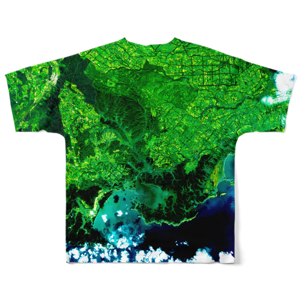 WEAR YOU AREの北海道 厚岸郡 Tシャツ 両面 フルグラフィックTシャツの背面