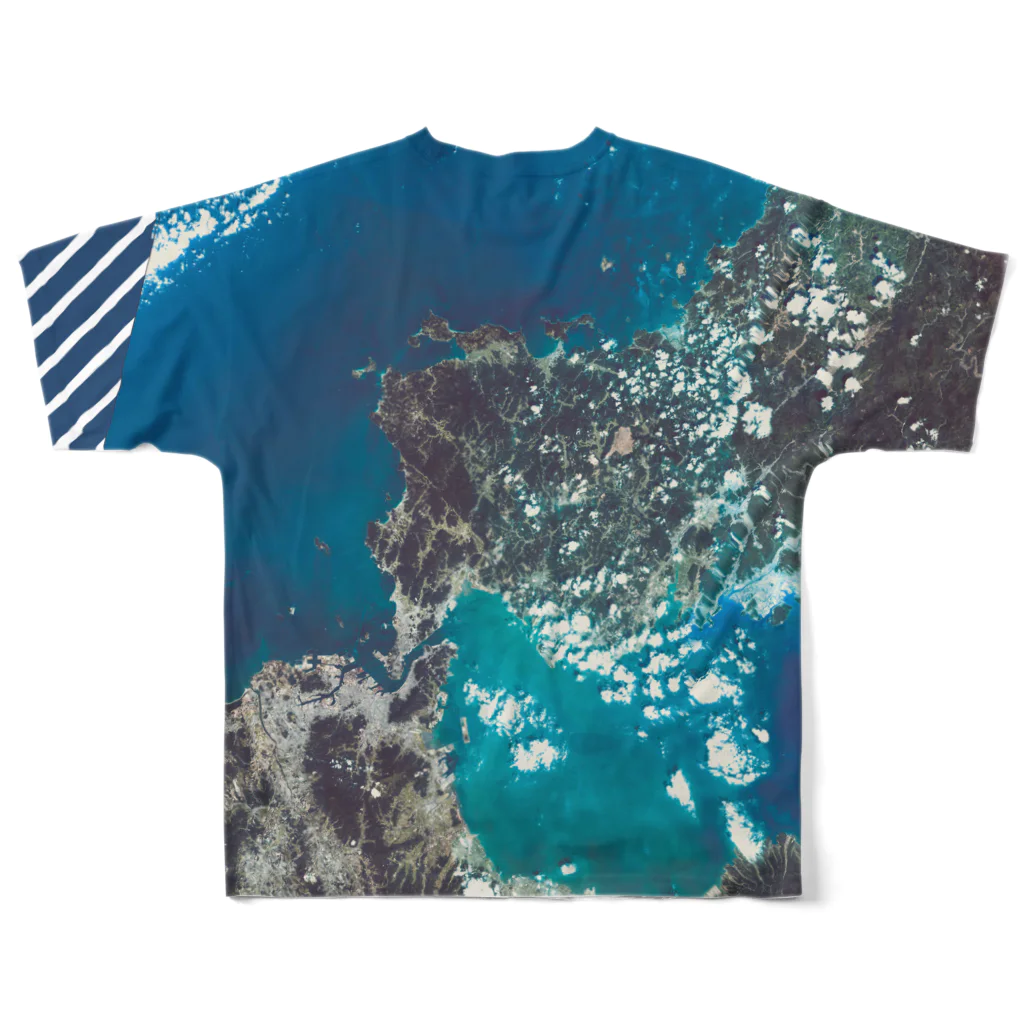 WEAR YOU AREの山口県 美祢市 Tシャツ 両面 All-Over Print T-Shirt :back