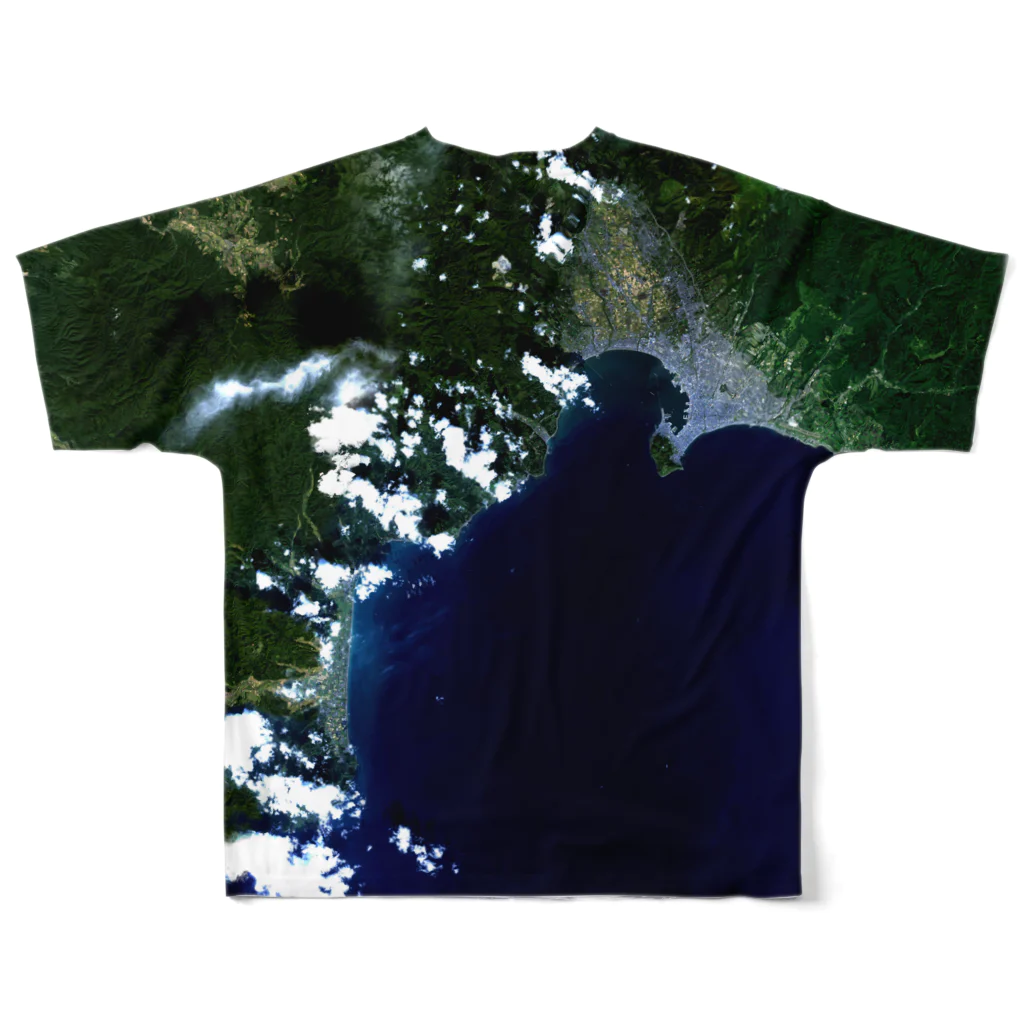 WEAR YOU AREの北海道 松前国道 Tシャツ 両面 フルグラフィックTシャツの背面