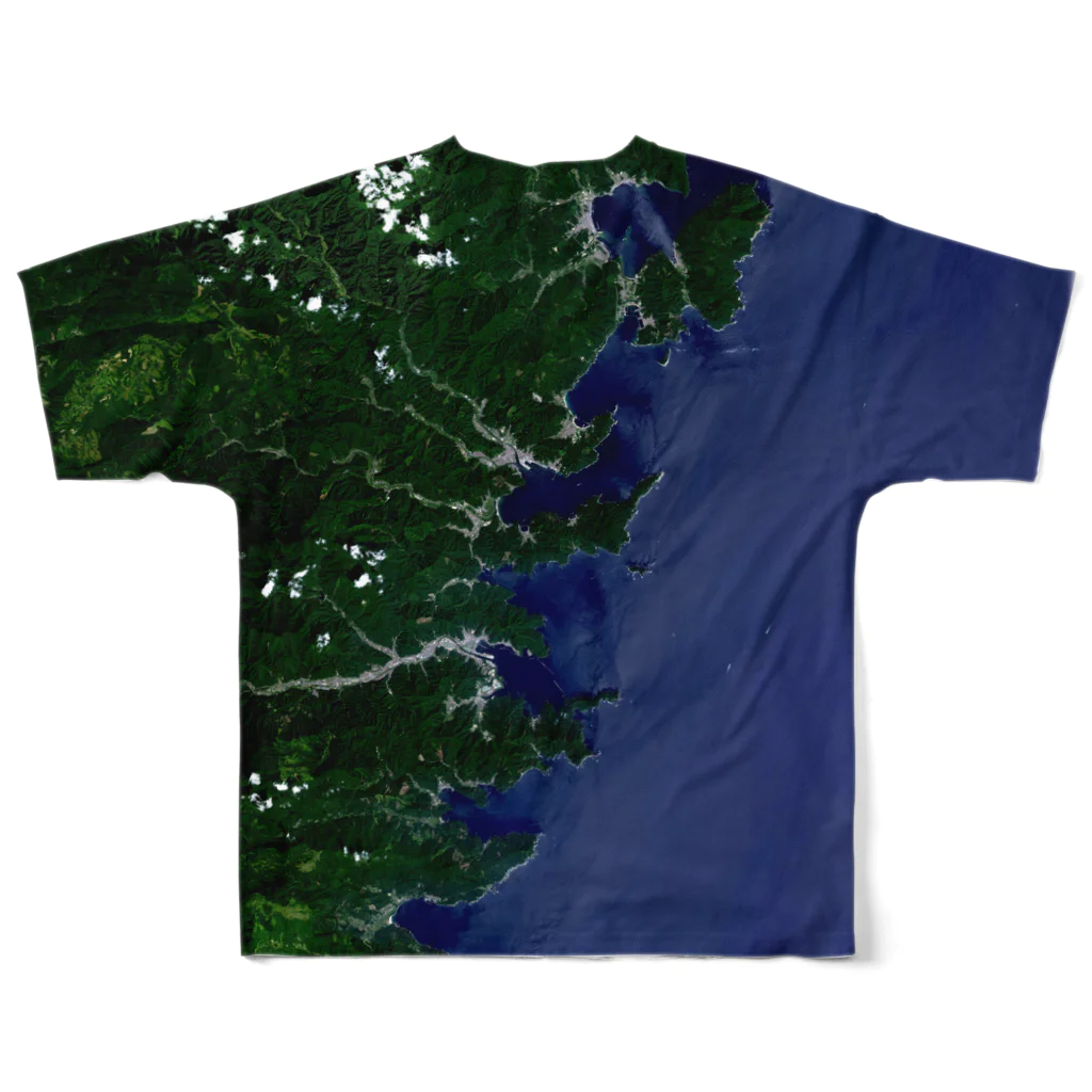 WEAR YOU AREの岩手県 釜石市 Tシャツ 両面 フルグラフィックTシャツの背面