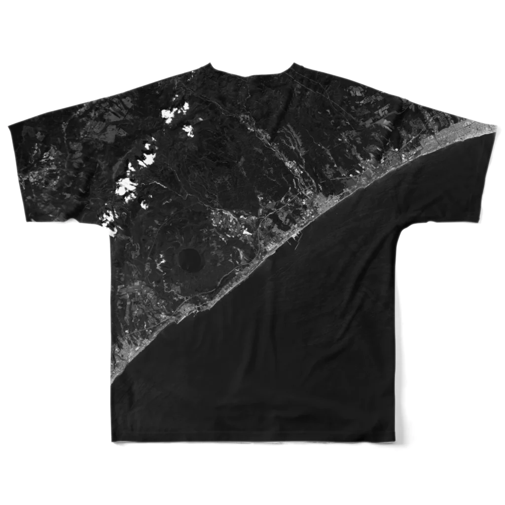 WEAR YOU AREの北海道 白老郡 Tシャツ 両面 フルグラフィックTシャツの背面