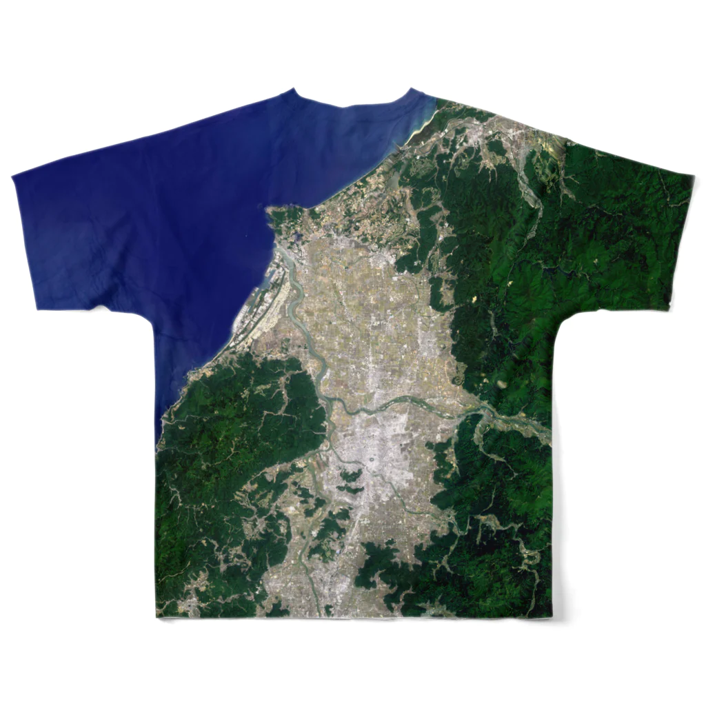 WEAR YOU AREの福井県 坂井市 Tシャツ 両面 All-Over Print T-Shirt :back