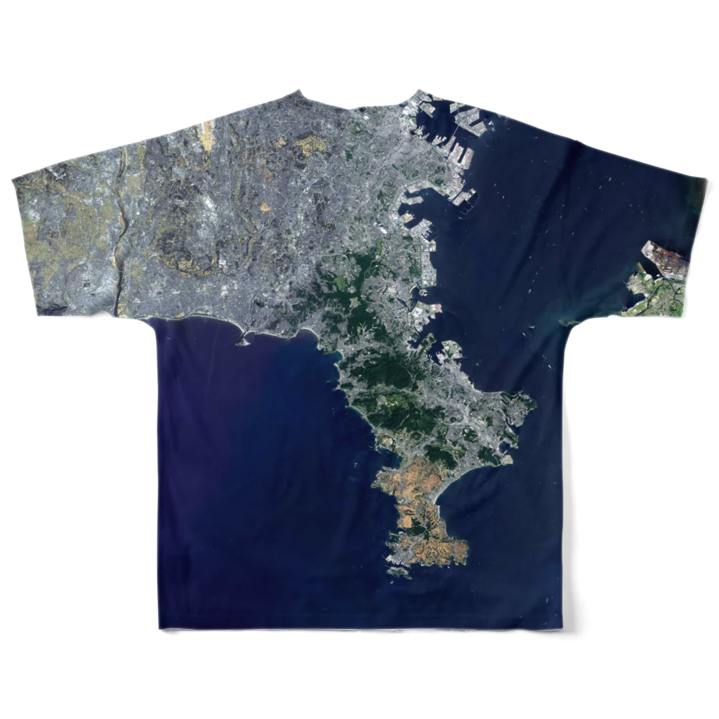 WEAR YOU AREの神奈川県 三浦郡 Tシャツ 両面 フルグラフィックTシャツの背面