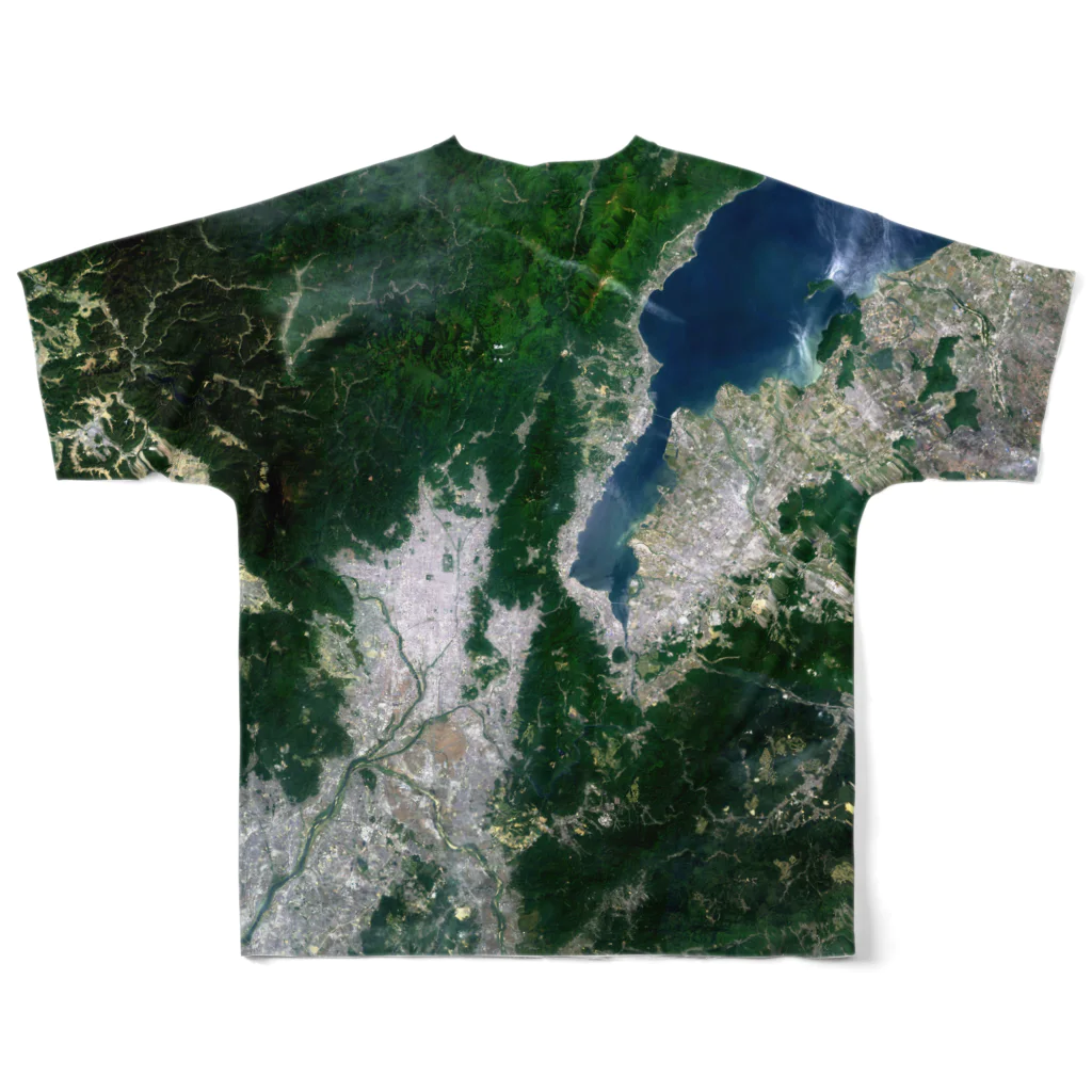WEAR YOU AREの滋賀県 大津市 Tシャツ 両面 All-Over Print T-Shirt :back