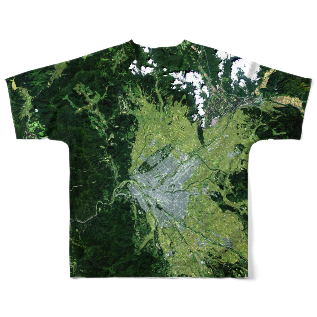 WEAR YOU AREの北海道 旭川市 Tシャツ 両面 フルグラフィックTシャツの背面