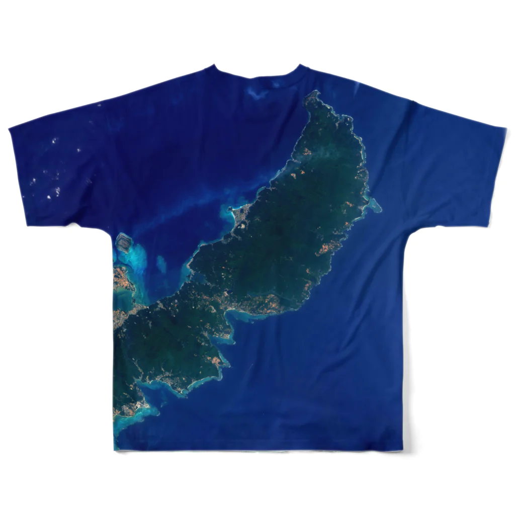 WEAR YOU AREの沖縄県 国頭郡 Tシャツ 両面 フルグラフィックTシャツの背面