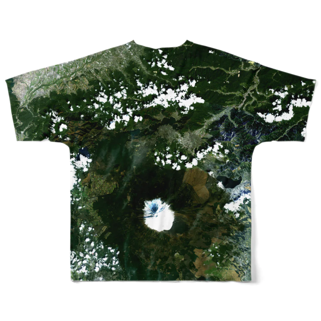 WEAR YOU AREの山梨県 南都留郡 Tシャツ 両面 フルグラフィックTシャツの背面