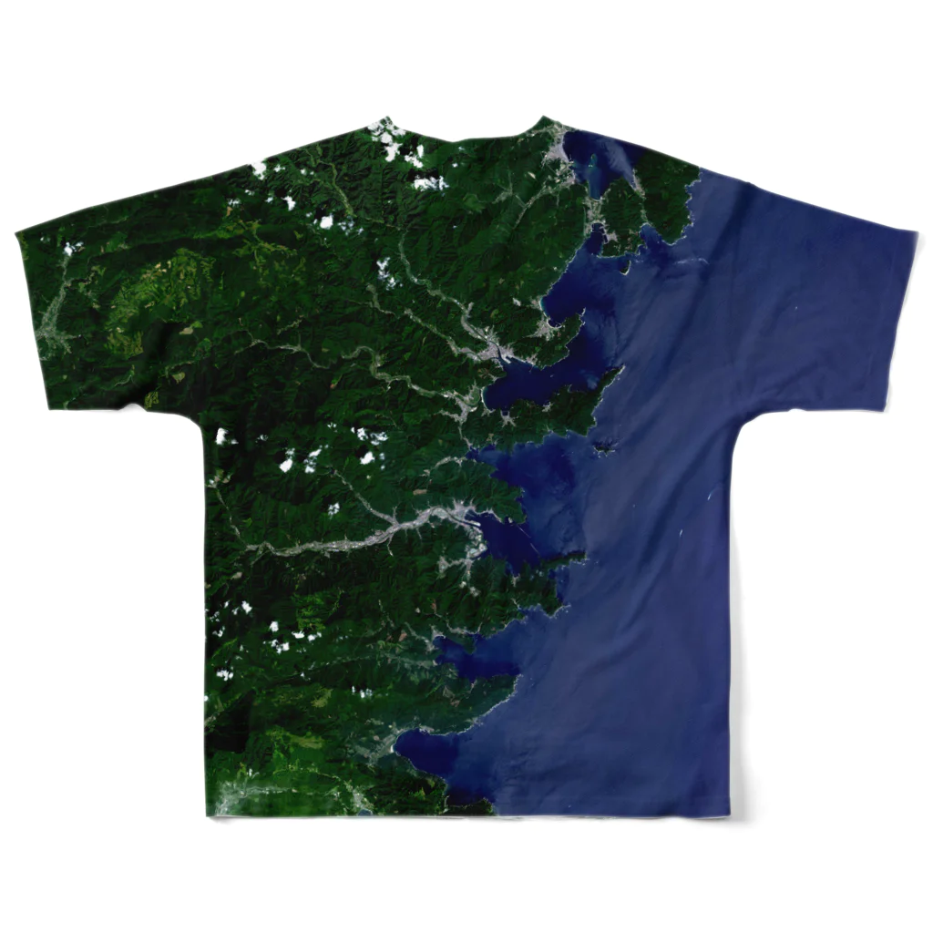 WEAR YOU AREの岩手県 釜石市 Tシャツ 両面 フルグラフィックTシャツの背面