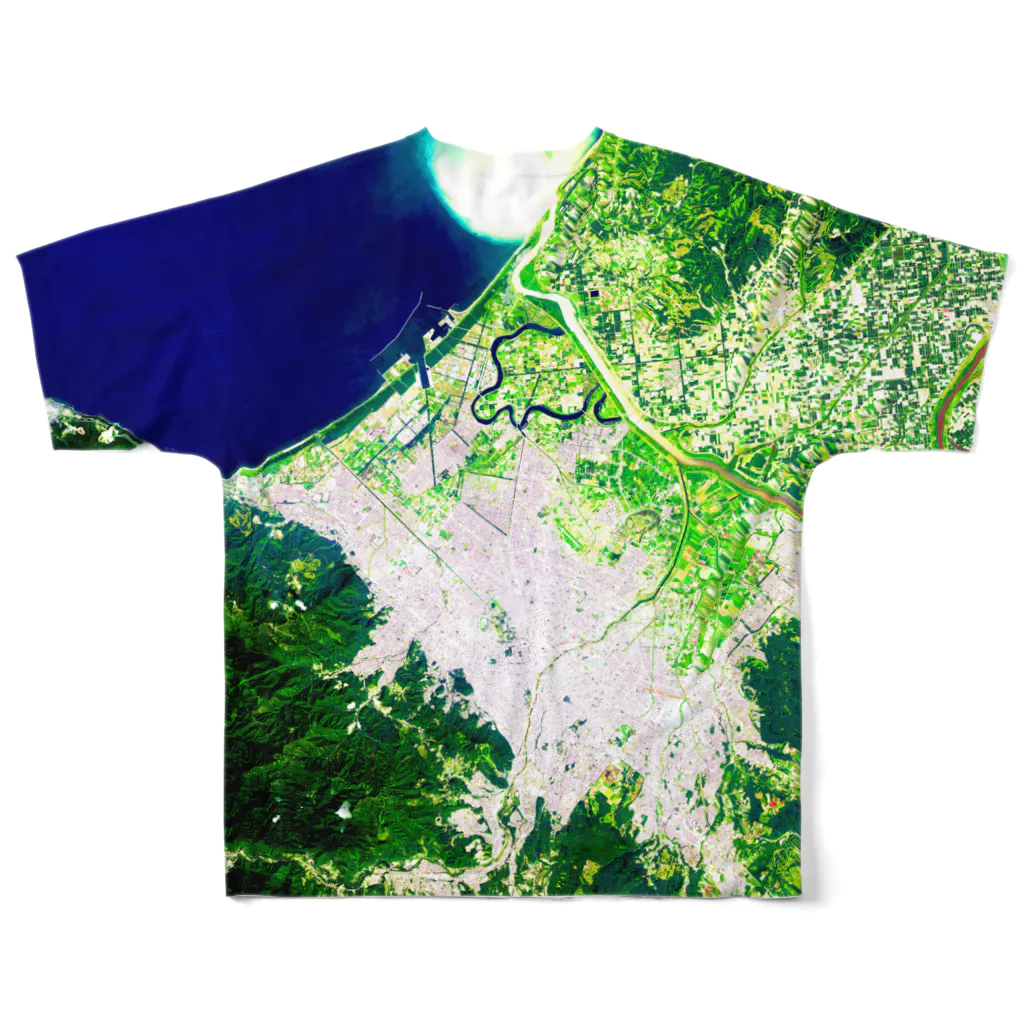 WEAR YOU AREの北海道 恵庭市 Tシャツ 両面 All-Over Print T-Shirt :back