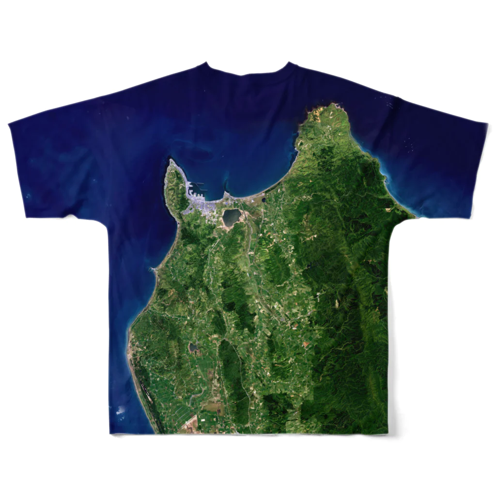 WEAR YOU AREの北海道 稚内市 Tシャツ 両面 フルグラフィックTシャツの背面