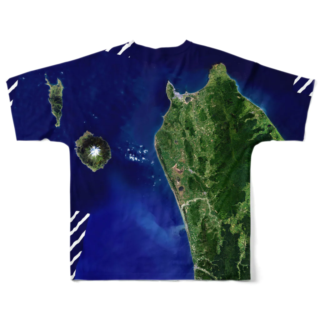 WEAR YOU AREの北海道 天塩郡 Tシャツ 両面 フルグラフィックTシャツの背面