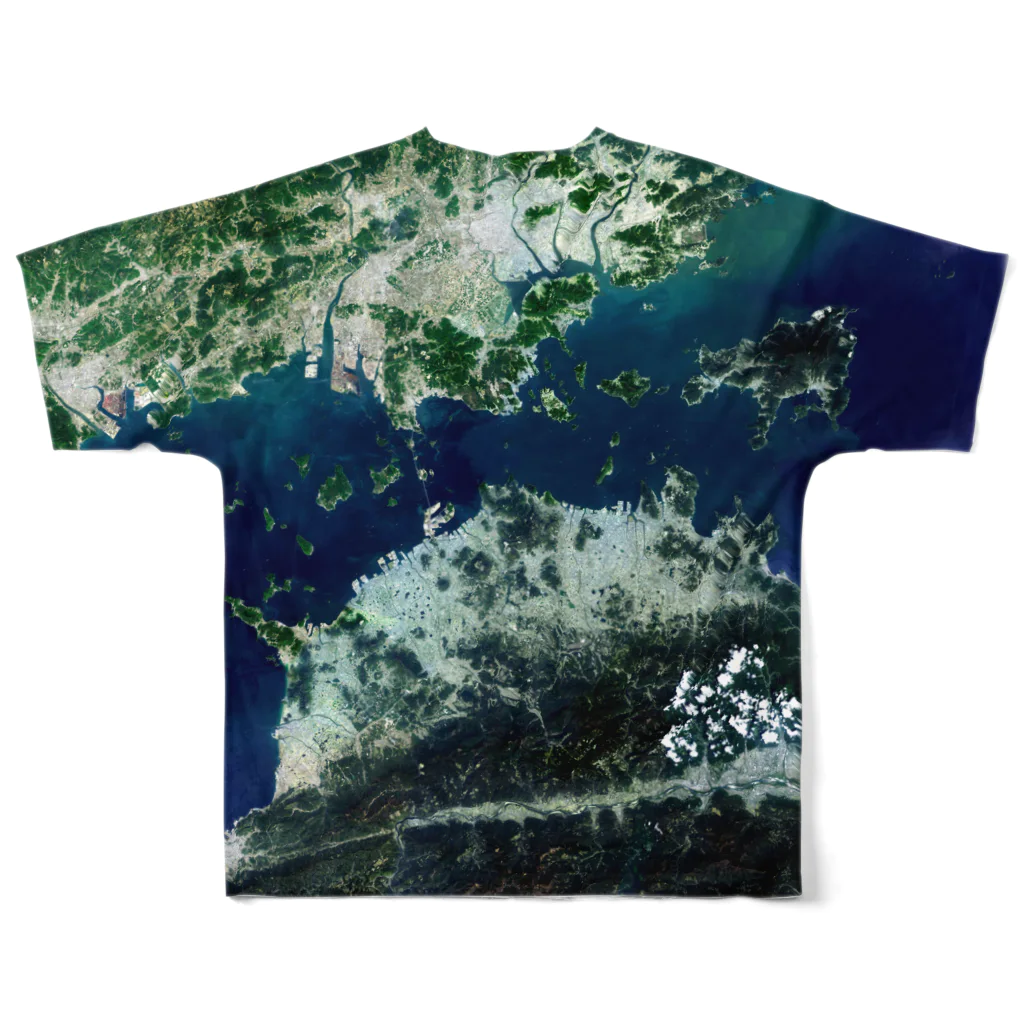 WEAR YOU AREの香川県 坂出市 Tシャツ 両面 All-Over Print T-Shirt :back