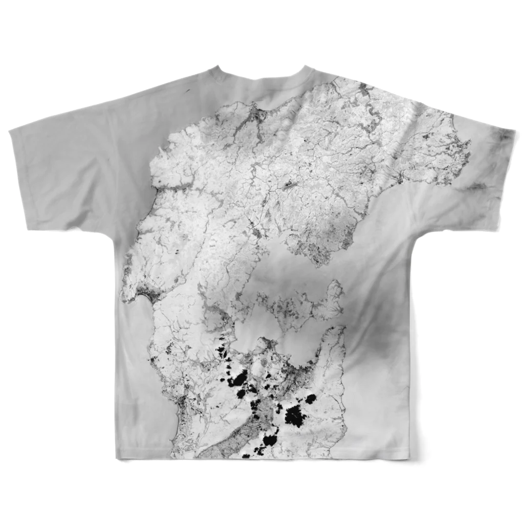 WEAR YOU AREの石川県 鳳珠郡 Tシャツ 両面 All-Over Print T-Shirt :back