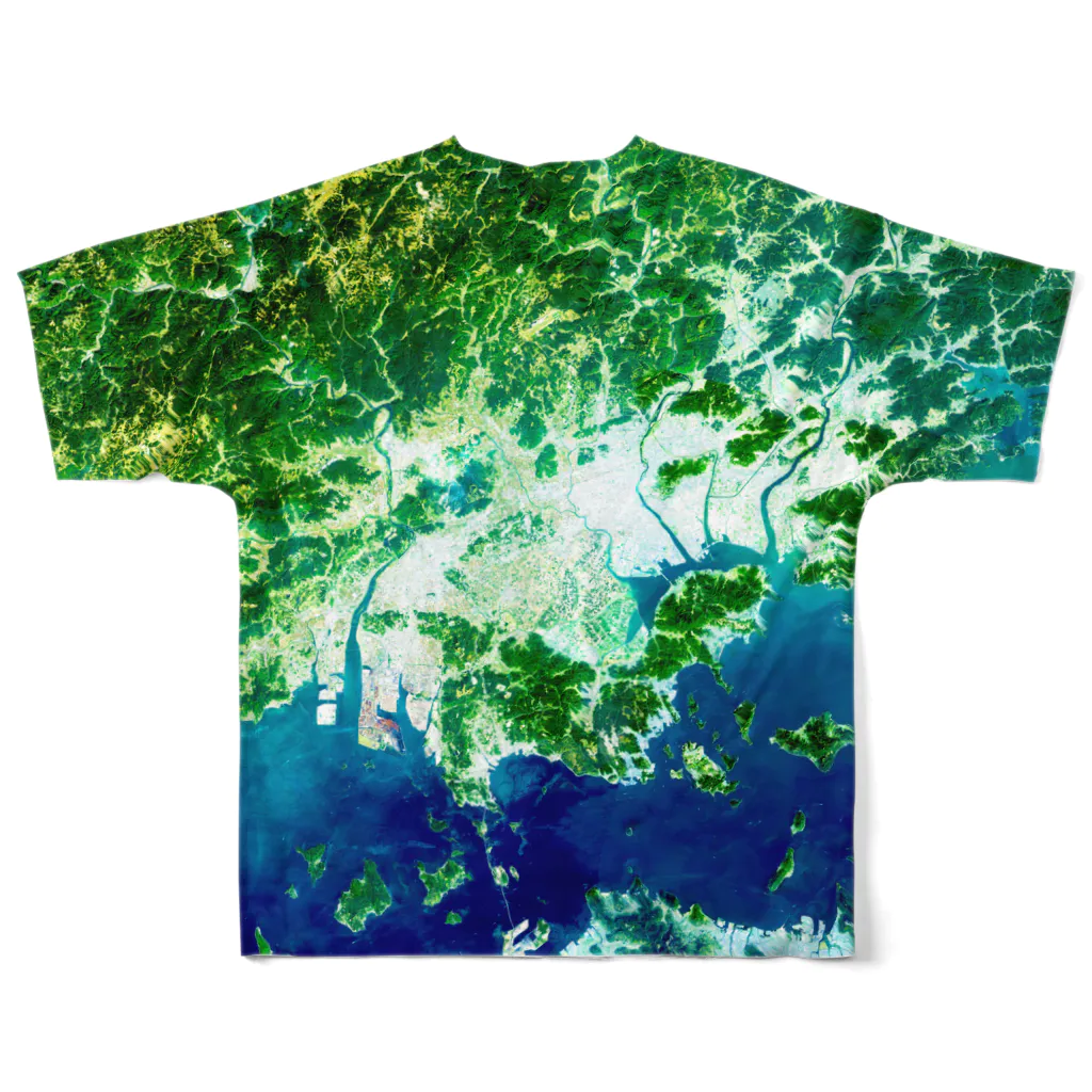 WEAR YOU AREの岡山県 岡山市 Tシャツ 両面 All-Over Print T-Shirt :back