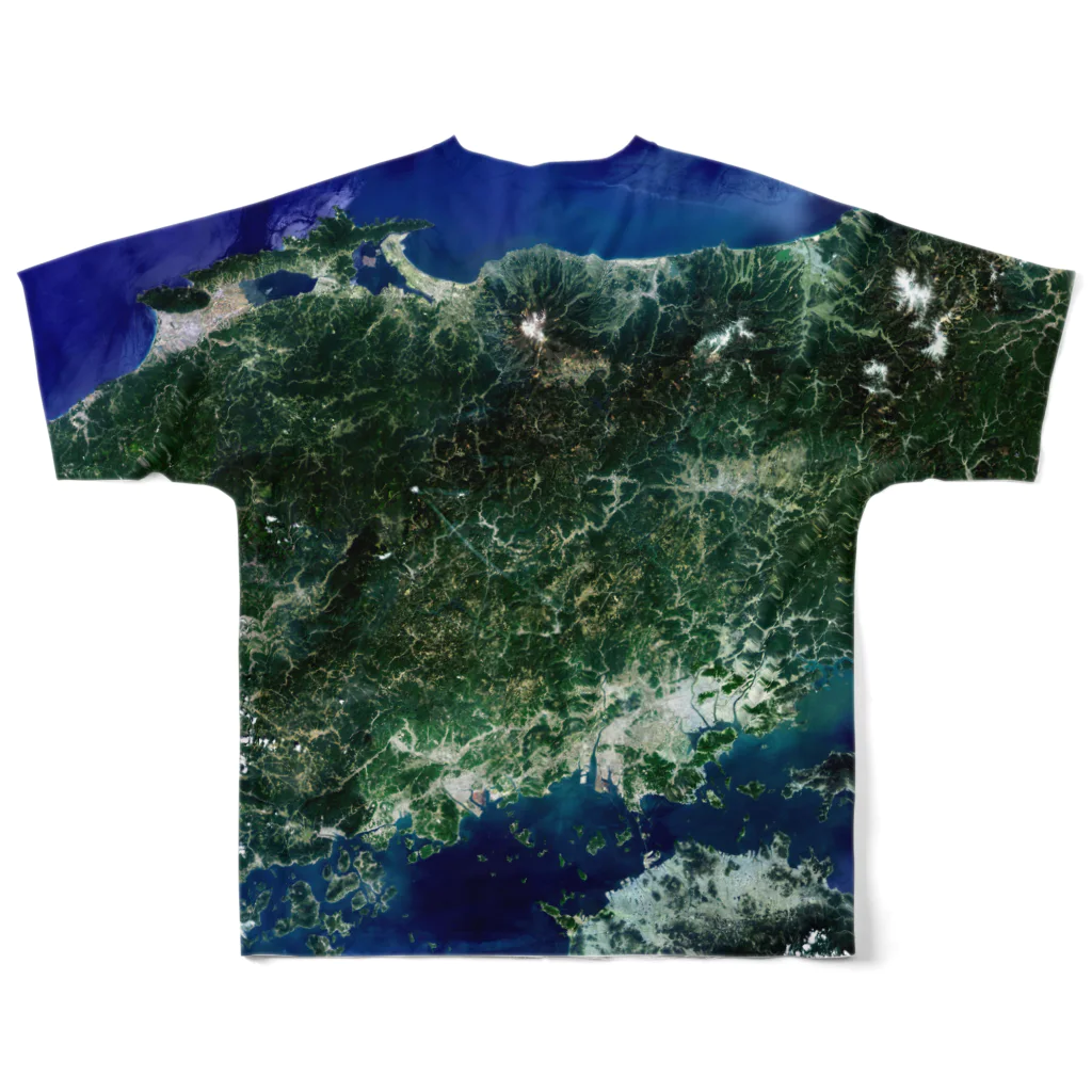 WEAR YOU AREの岡山県 高梁市 Tシャツ 両面 All-Over Print T-Shirt :back