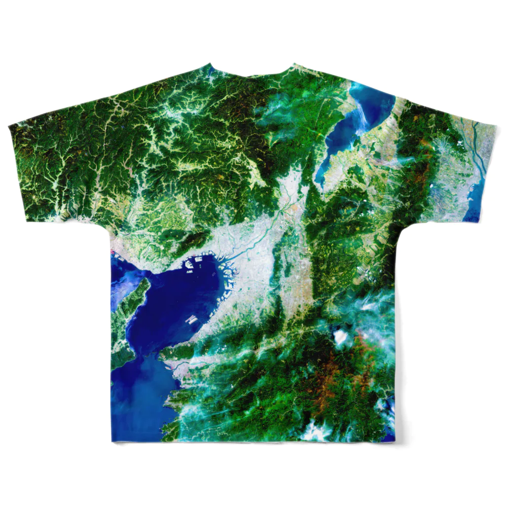 WEAR YOU AREの奈良県 吉野郡 Tシャツ 両面 All-Over Print T-Shirt :back