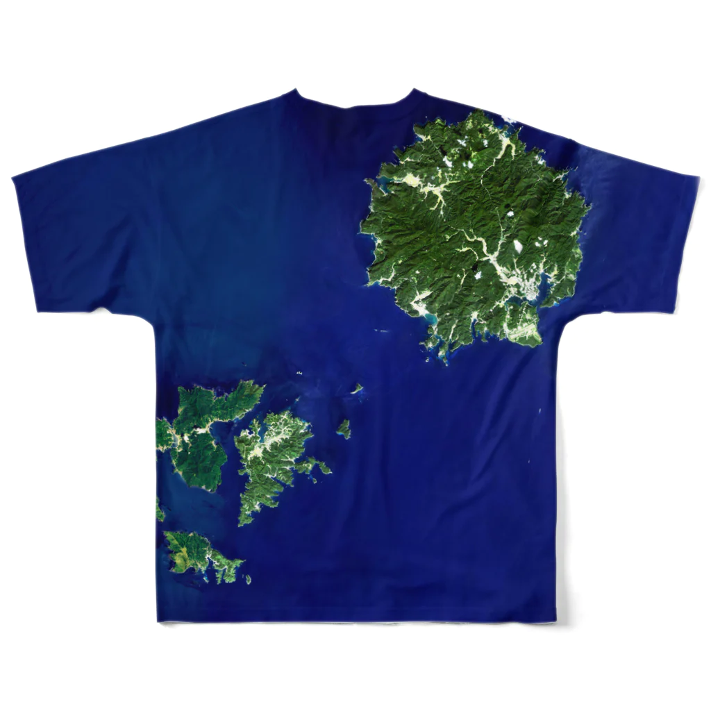 WEAR YOU AREの島根県 隠岐郡 Tシャツ 両面 All-Over Print T-Shirt :back