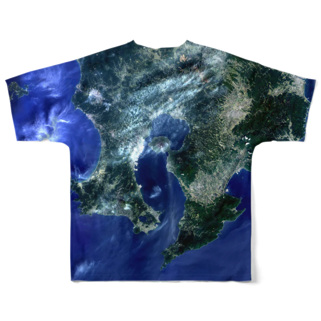 WEAR YOU AREの鹿児島県 垂水市 Tシャツ 両面 All-Over Print T-Shirt :back