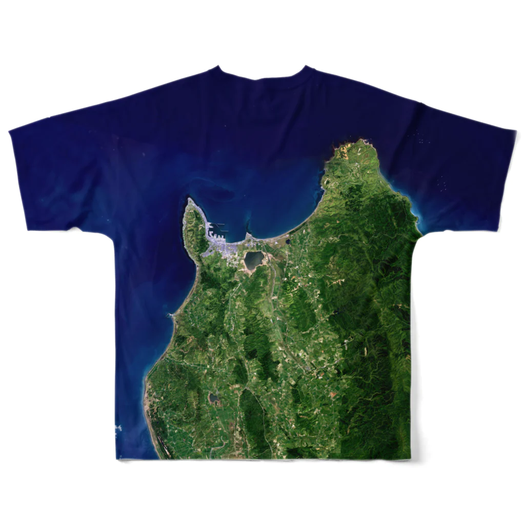 WEAR YOU AREの北海道 稚内市 Tシャツ 両面 フルグラフィックTシャツの背面