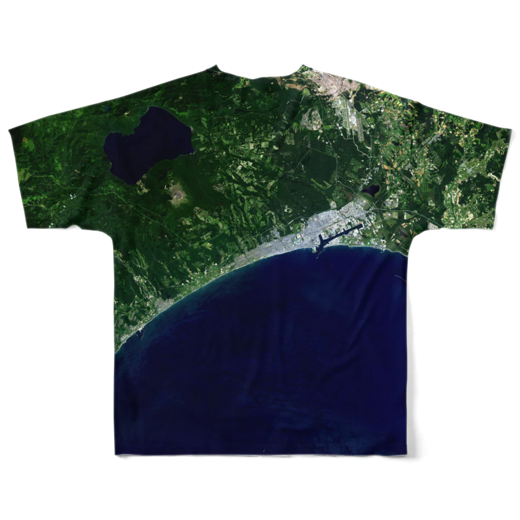 WEAR YOU AREの北海道 苫小牧市 Tシャツ 両面 フルグラフィックTシャツの背面