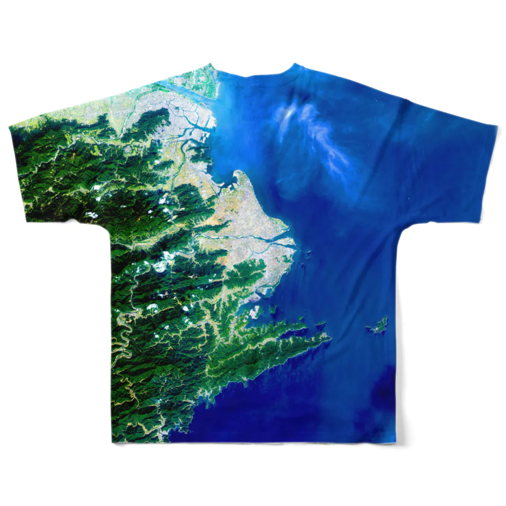 WEAR YOU AREの徳島県 阿南市 Tシャツ 両面 Tシャツ 両面 フルグラフィックTシャツの背面