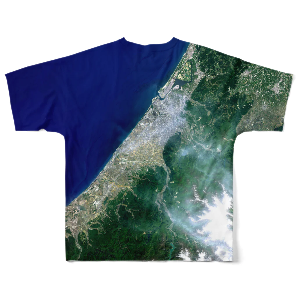 WEAR YOU AREの石川県 白山市 Tシャツ 両面 All-Over Print T-Shirt :back