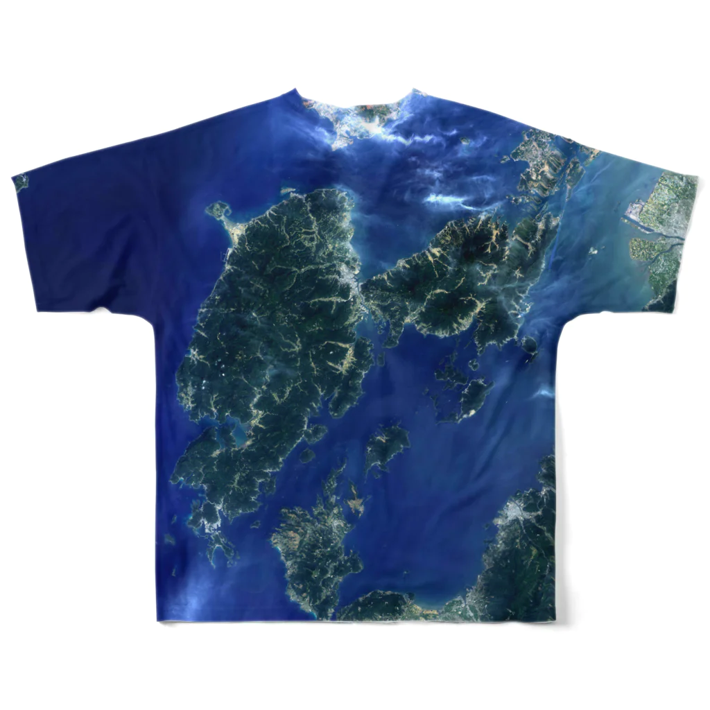 WEAR YOU AREの熊本県 天草市 Tシャツ 両面 All-Over Print T-Shirt :back