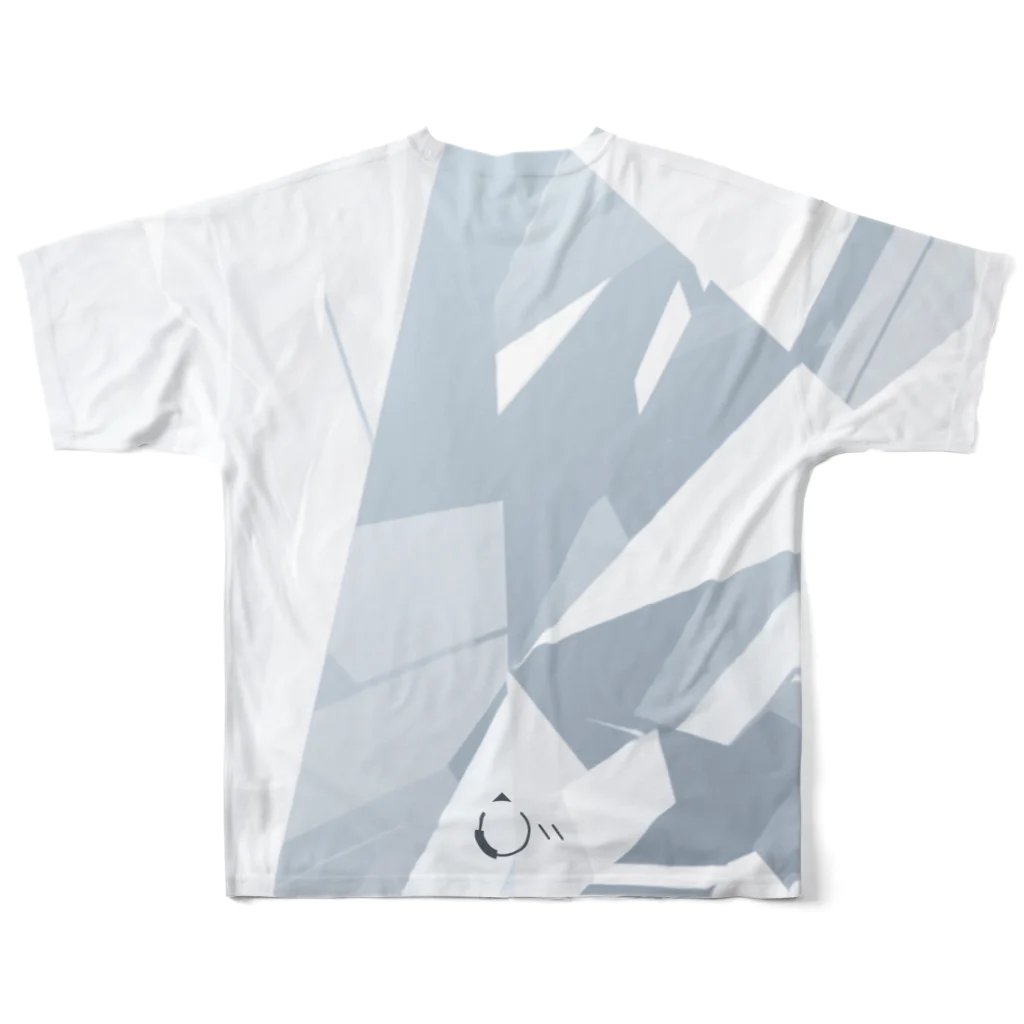 S-Kekki顕在思考室のクォーツポリゴンフルグラフィックT（背面有） All-Over Print T-Shirt :back