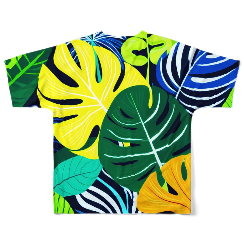 orangeandblueのTropical１ All-Over Print T-Shirt :back