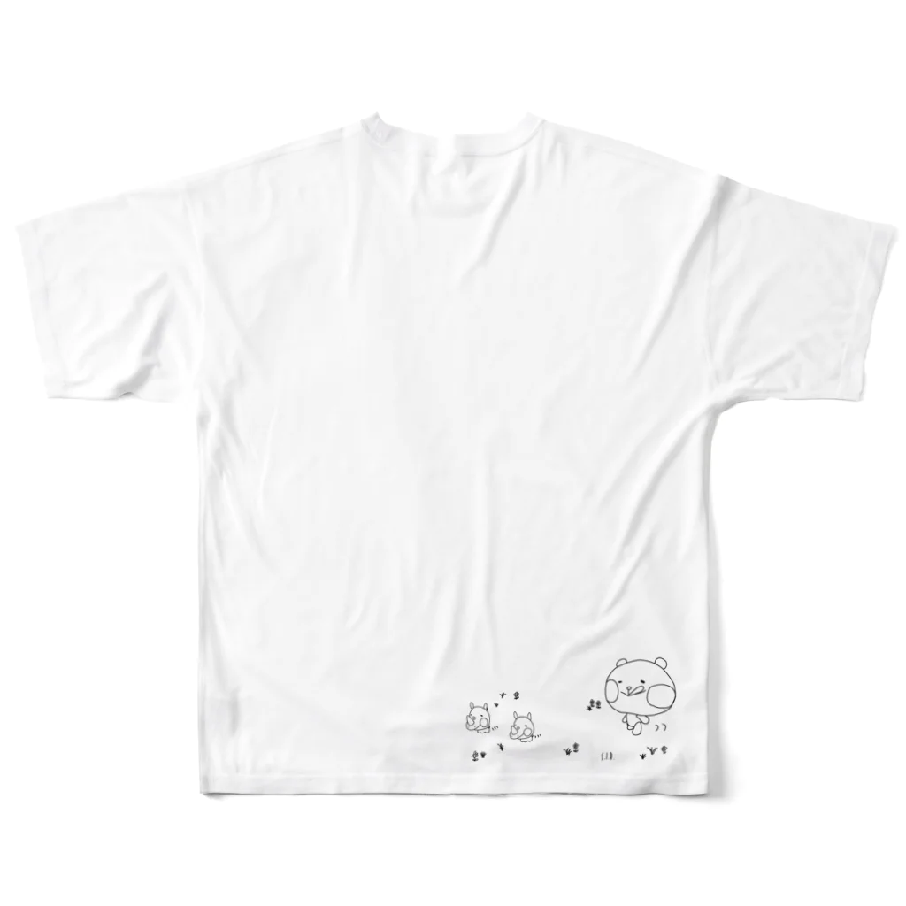 s.i.d.のイチオシ！限定！！ゆるカかわポケットSAISAIくん　バックはお散歩 All-Over Print T-Shirt :back