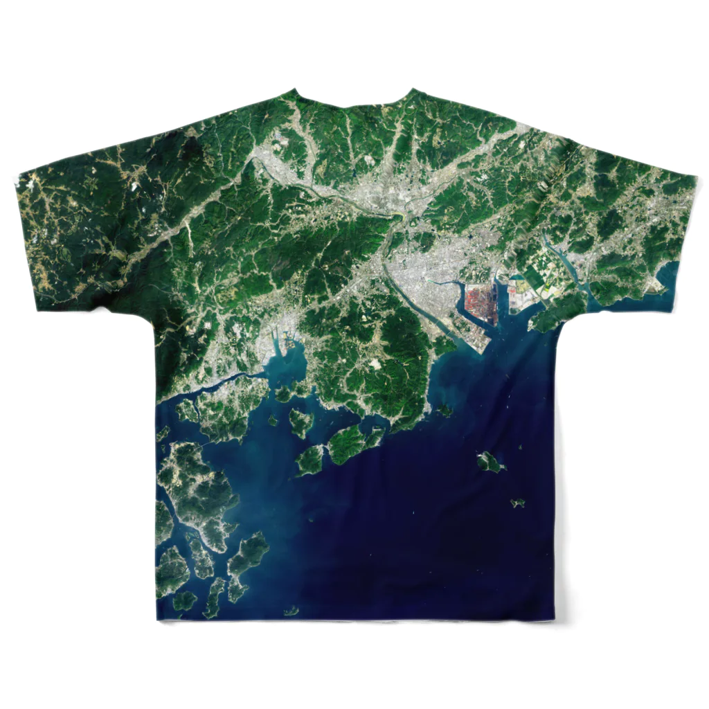 WEAR YOU AREの広島県 福山市 Tシャツ 両面 Tシャツ 両面 フルグラフィックTシャツの背面