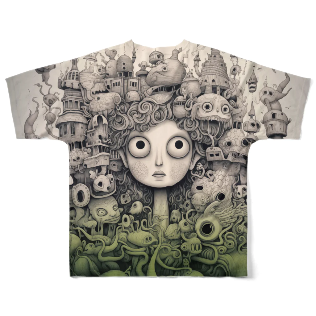 ROのBeginning of a nightmare 2 (Green) All-Over Print T-Shirt :back