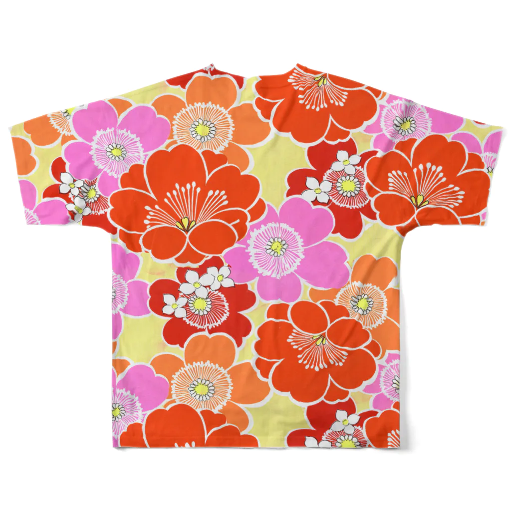 Love taiwanの台湾の伝統的な花柄 (ピンク・オレンジ) / フルグラフィックTシャツ フルグラフィックTシャツの背面