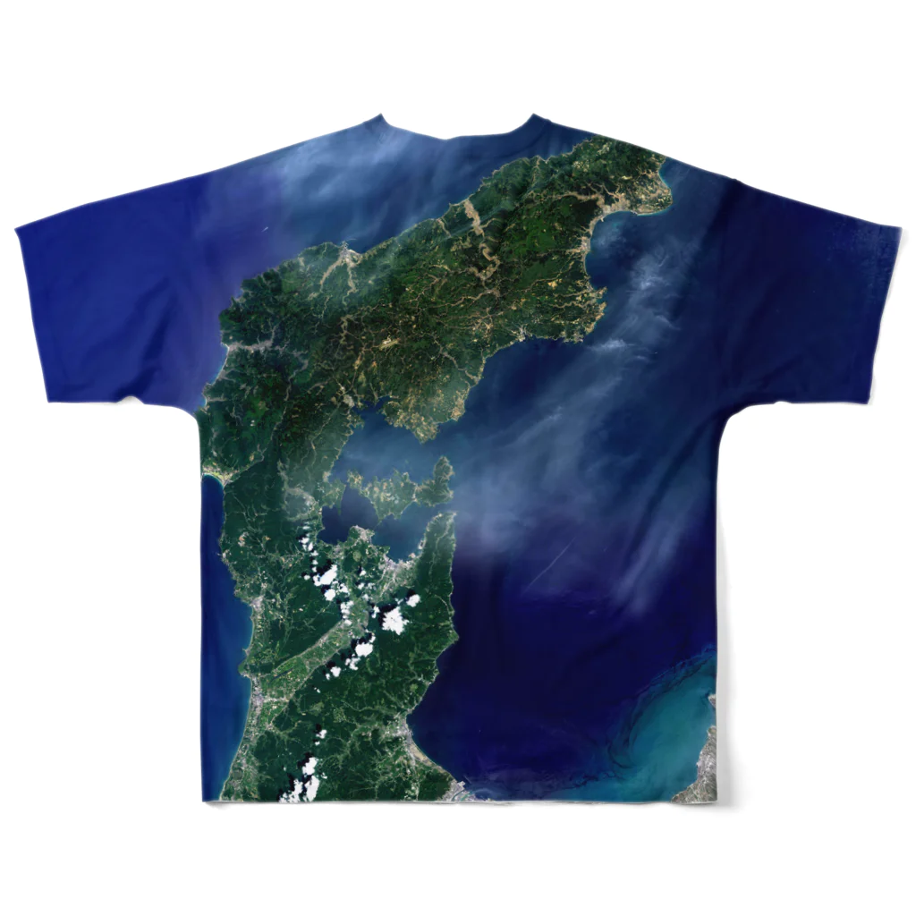 WEAR YOU AREの石川県 七尾市 Tシャツ 両面 All-Over Print T-Shirt :back