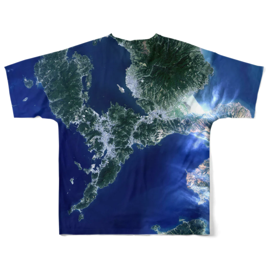 WEAR YOU AREの長崎県 長崎市 Tシャツ 両面 All-Over Print T-Shirt :back