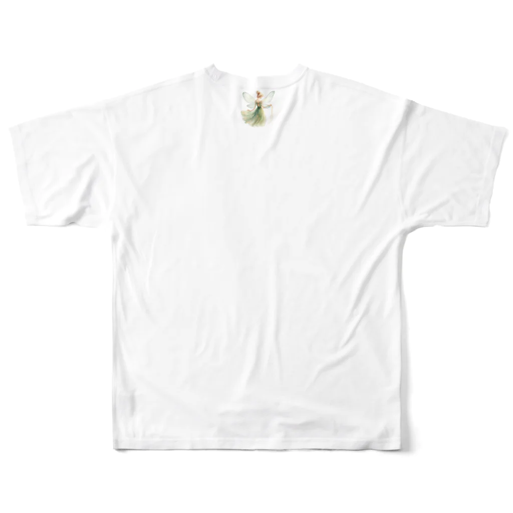 warasuの妖精・アート All-Over Print T-Shirt :back