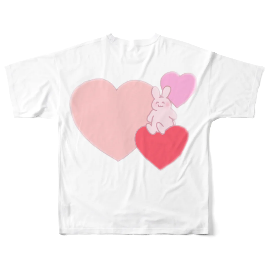 🎀宇佐木 芙和子🎀のLove＆Fuwako フルグラフィックTシャツの背面