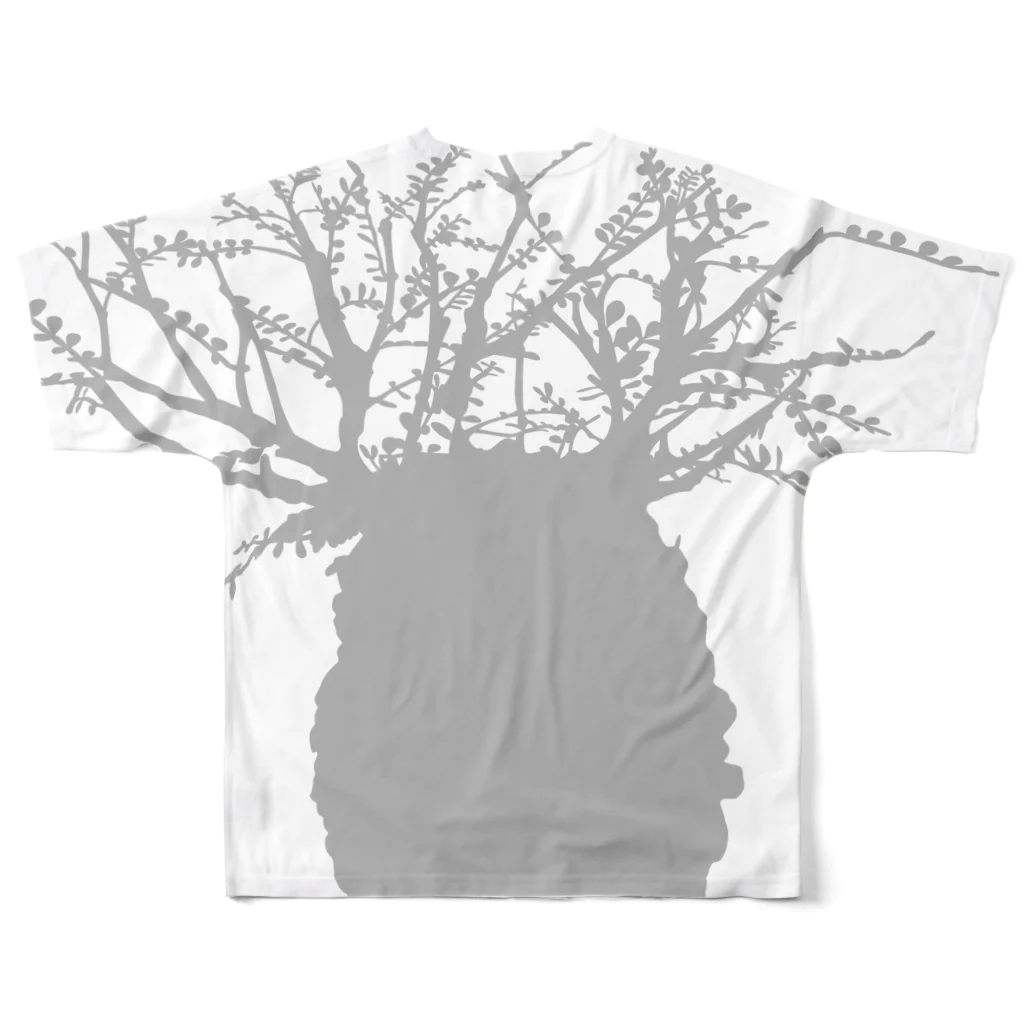 PHYTOGIFTのオペルクリカリア パキプス / 塊根植物 フルグラフィックTシャツの背面