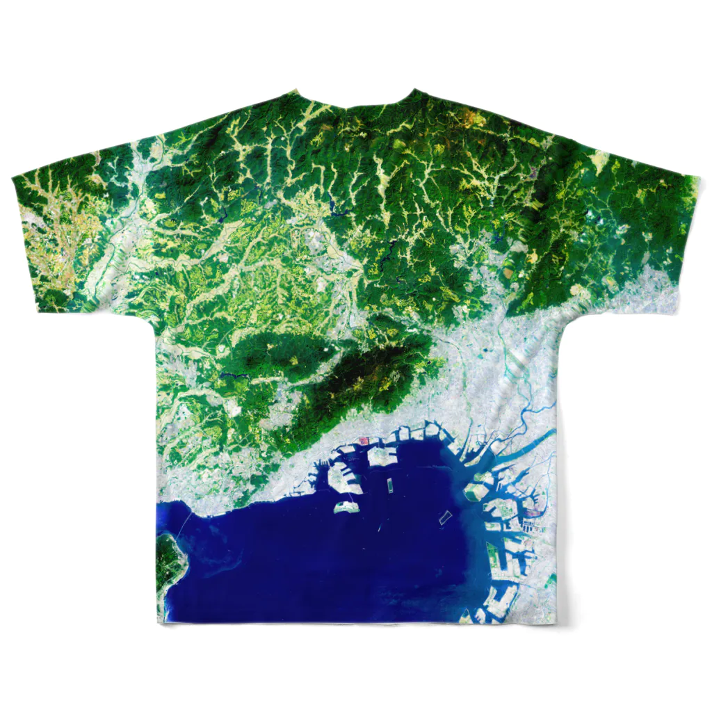 WEAR YOU AREの兵庫県 神戸市 Tシャツ 両面 Tシャツ 両面 フルグラフィックTシャツの背面