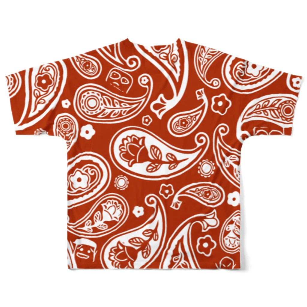 ぽんこつショップの【LINEスタンプ】ぽんこつオールスターズ All-Over Print T-Shirt :back