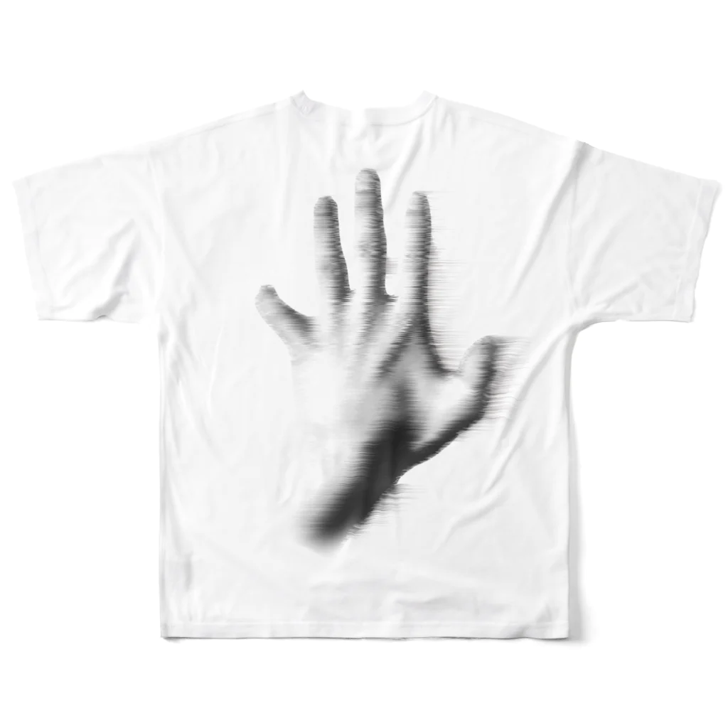 HASAKASUのHAND336 All-Over Print T-Shirt :back